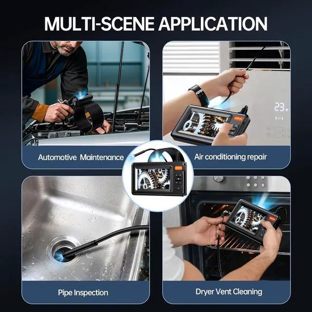 Alt view image 6 of 6 - Endoscope Camera with Light,Anhendeler Borescope, IP67 Waterproof Endoscope, 1080P HD Inspection Camera, Borescope Camera with Light, Snake Camera, 16.5ft Endoscope Camera, Gadgets for Men (16.5FT)