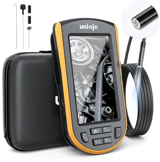 Main image of 5.2mm Borescope, Endoscope Camera with Light, IP67 Waterproof Sewer Camera with 4.3" LCD Screen, 1080P HD with 8 LED Lights, 32GB Card, Carrying Case, Gadgets for Men & Tools for Men