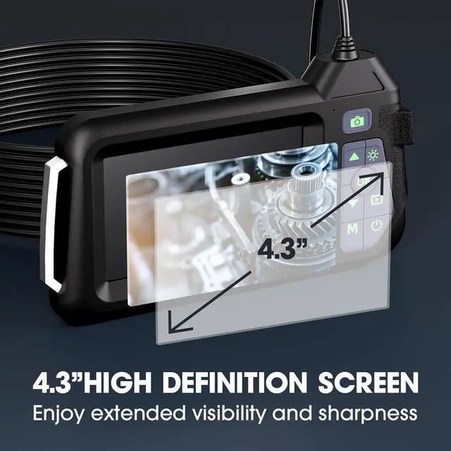 Alt view image 2 of 7 - Endoscope Camera with Light,Triple Lens 1080P HD Borescope,16.4ft/5M Cable,2MP IP67 Waterproof Inspection Camera,2600mAh Battery,8GB Storage (M60-3lens-8GB-5M)