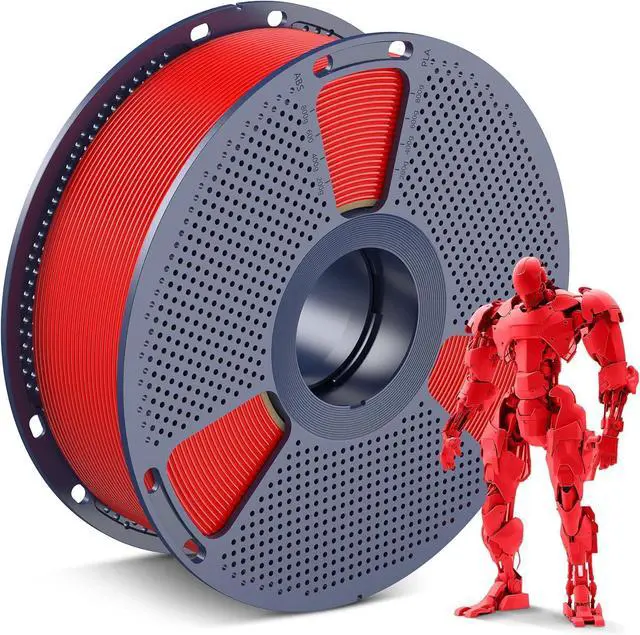 Main image of SUNLU PLA 3D Printer Filament PLA Filament 1.75mm, Neatly Wound 3D Printing Filament 1.75mm, Dimensional Accuracy +/- 0.02 mm, Fit Most FDM 3D Printers, 1kg Spool (2.2lbs), Red