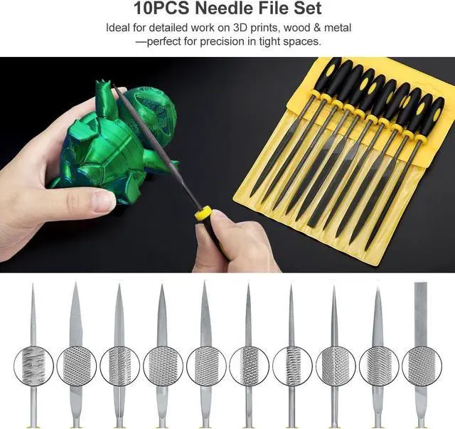 Alt view image 6 of 7 - 82 Pcs 3D Printer Tool Kit with Case, 3D Printing Tools with Accessories of Deburring Tool, Nozzle Cleaning Kit, Screwdriver Kit, Tube Cutter for 3D Print Removing, Cleaning, Finishing, Carving