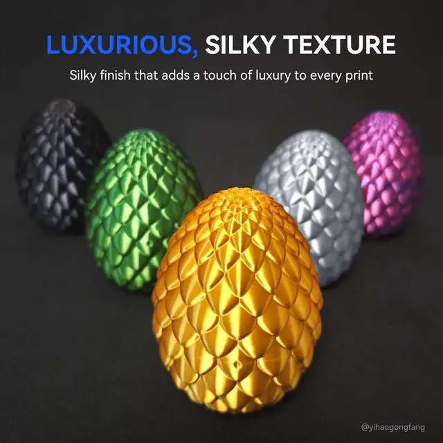 Alt view image 2 of 7 - JAYO Silk PLA Filament 1.75mm Gold 1.1KG, Metal-Like Shiny 3D Printer Filament Dimensional Accuracy +/- 0.02mm, 1.1kg Spool(2.4lbs), Fits for Most FDM 3D Printers