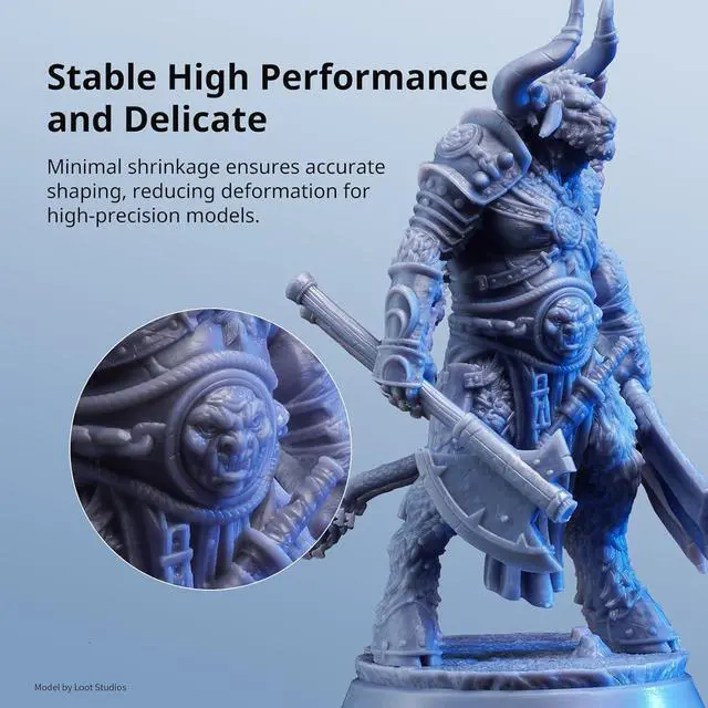 Alt view image 4 of 7 - ANYCUBIC 3D Printer Resin with Low Odor and Safety, 405nm UV Plant-Based Rapid Resin 2.0 with High Precision and Quick Curing for LCD 3D Printing (Grey, 1000g)