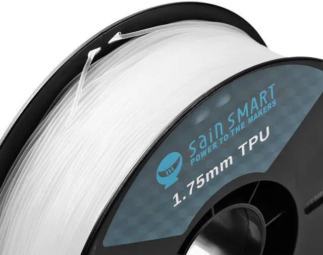 Alt view image 2 of 7 - SainSmart 87A TPU Filament 1.75mm Flexible TPU 3D Printer Filament 1kg Spool, Natural