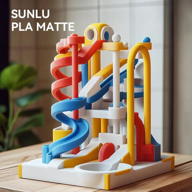 Alt view image 7 of 7 - SUNLU PLA Matte 3D Printer Filament 1.75mm, PLA Filament 1kg Spool (2.2lbs), Dimensional Accuracy +/- 0.02mm, Matte White PLA