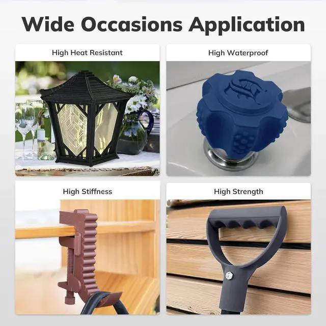 Alt view image 6 of 7 - AMOLEN Carbon Fiber PLA Filament 1.75mm, Lightweight & High-Strength PLA-CF Filament, Dimensional Accuracy ± 0.02mm, 1kg(2.2lbs) Spool for 3D Printers (Black)