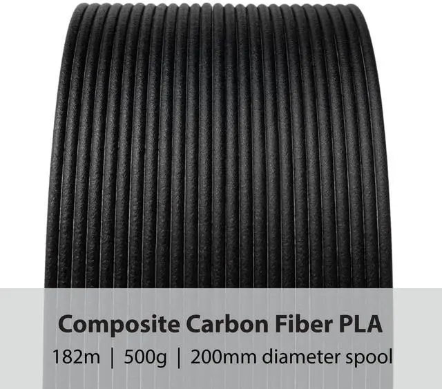 Alt view image 2 of 7 - Protopasta 3D Printer Filament, PLA Filament 1.75mm, Composite Carbon Fiber PLA, 500g Spool