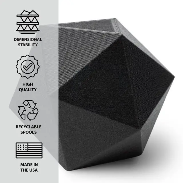 Alt view image 5 of 7 - Protopasta 3D Printer Filament, PLA Filament 1.75mm, Composite Carbon Fiber PLA, 500g Spool