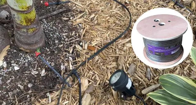 Alt view image 6 of 6 - 500ft 12 Gauge Wire 2 Conductors, 12/2 Low Voltage Landscape Wire, Outdoor Direct Burial Electrical Wire, Copper Wire,Underground Low-Energy Circuit Cable (500ft, 12/2)
