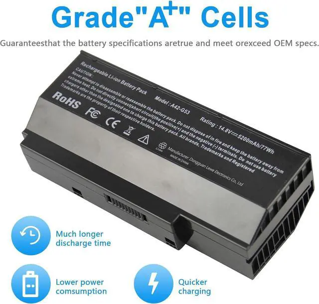 Alt view image 2 of 7 - Fancy Buying 8 Cells A42-G53 Laptop Battery for Asus G73 G73g G73s G73j G73jh G73jw G53j G53 G53s G53sx G53sw G73JH-BST7 G73JH-BST7 G73JH-RBBX09 G73JH-RBBX09 G73JH-X3 G73JH-X5 G73JQ G73JW-FHD-TZ152V