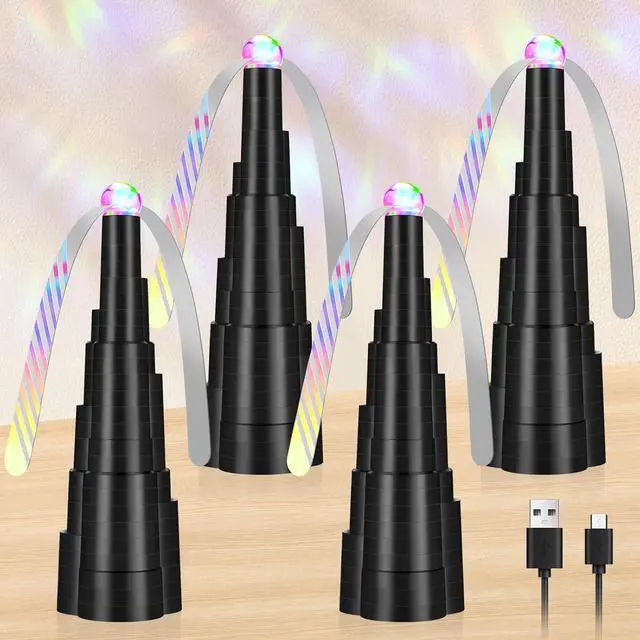 Main image of Fly Fans for Tables, Rechargeable Fly Fan for Outdoor Table, Food Fan Table Top with Colorful Light, Fly Spinner for Home Party Picnic, Restaurant, Camping