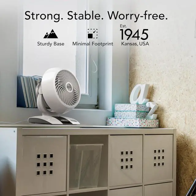 Alt view image 6 of 6 - Vornado 5303DC Energy Smart Small Air Circulator Fan with Variable Speed Control, white, Medium