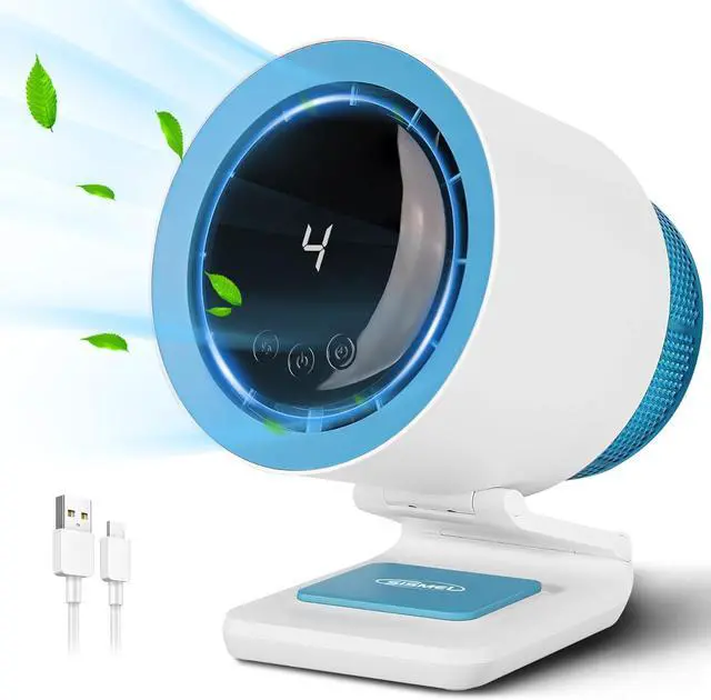 Main image of Desk Fan,Small Fan for Bedroom,Portable Fan with Air Purifier,Personal Fan with Four Different Emotions,Desk Fans Small Quiet,4 Speed Adjustment,Cooling Fan for Home Office Bedroom(No Battery)