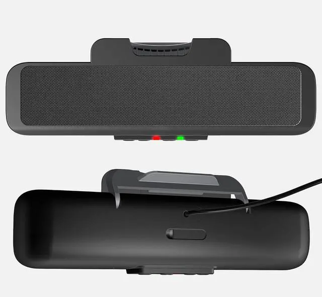 Alt view image 7 of 7 - Cyber Acoustics USB Speaker Bar (CA-2890)  Stereo USB Powered Speaker, Easily Clamps to Monitor, Convenient Controls