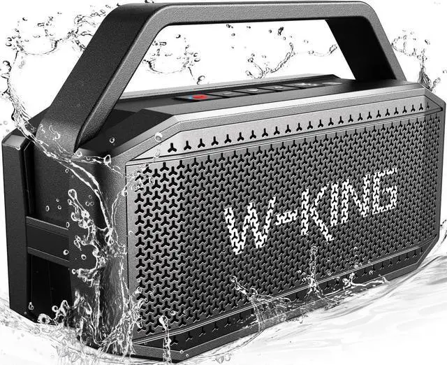 Main image of W-KING Portable Loud Bluetooth Speaker, 100W Max Waterproof Outdoor Speakers Bluetooth Wireless, IPX6 Party Big Large Speaker Boombox, 60W Exlarge Deep Bass Passive Radiator/40H/Power Bank/TF/AUX/EQ