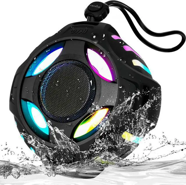 Main image of comiso Waterproof Speaker with Robust Bass, Shower Speaker with Dynamic Light, TWS Mode, Loud HD Sound, IP67 Waterproof, 2000mAh, Portable Wireless Speakers for Home, Outdoor/Kayak, Gift for Unisex.