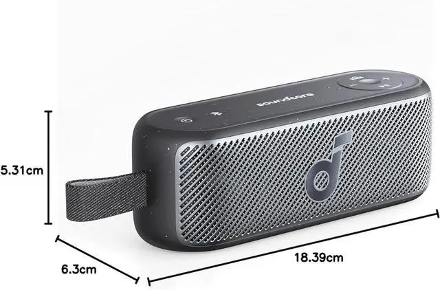 Alt view image 2 of 7 - Soundcore Motion 100 Portable Speaker, Bluetooth Speaker with Wireless Hi-Res, 2 Full Range Drivers for Stereo Sound, Ultra-Portable Design for Outdoor Use, Customizable EQ, Punchy Bass, and IPX7