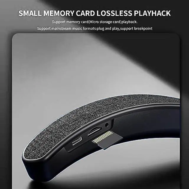 Alt view image 4 of 7 - Neck Speaker, Bluetooth 5.3 Built-in mic, Wearable Neckband Speakers 3D Stereo Surround Sound (Black)