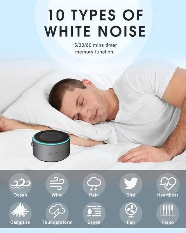 Alt view image 4 of 7 - Men Him Husband Dad Gifts from Daughter Son Wife, Cell Phone Stand with Wireless Bluetooth Speaker, Tech Gadget Adjustable Detachable White Noise Sound Machine Men Christmas Xmas Birthday Gifts