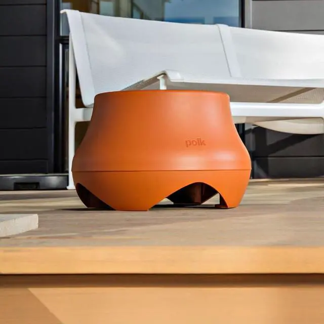 Alt view image 2 of 7 - Polk Audio Atrium SUB100 Outdoor Passive Subwoofer, Features 10" Long-Throw Dynamic Balance Driver, Down Firing Subwoofer, All-Weather Durability, Terracotta