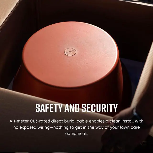 Alt view image 7 of 7 - Polk Audio Atrium SUB100 Outdoor Passive Subwoofer, Features 10" Long-Throw Dynamic Balance Driver, Down Firing Subwoofer, All-Weather Durability, Terracotta