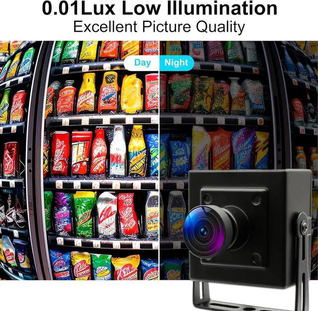 Alt view image 5 of 7 - Fisheye USB Camera Wide Angle 1080P 30fps - H.264 Low Light Webcam with Microphone for PC Windows MacOS Linux Android - Metal Housing Security Camera for Video Calls, 3d Printer, Zoom/Skype/Teams