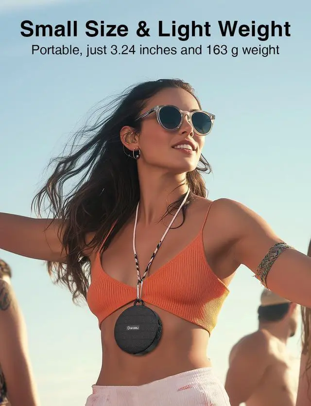 Alt view image 3 of 7 - Onforu Portable Bluetooth Speaker for Bike, IP65 Waterproof Mini Outdoor Shower Travel Speakers, Bike Accessories Wireless Bicycle Speaker with Loud Sound for Riding, Ideal Gift