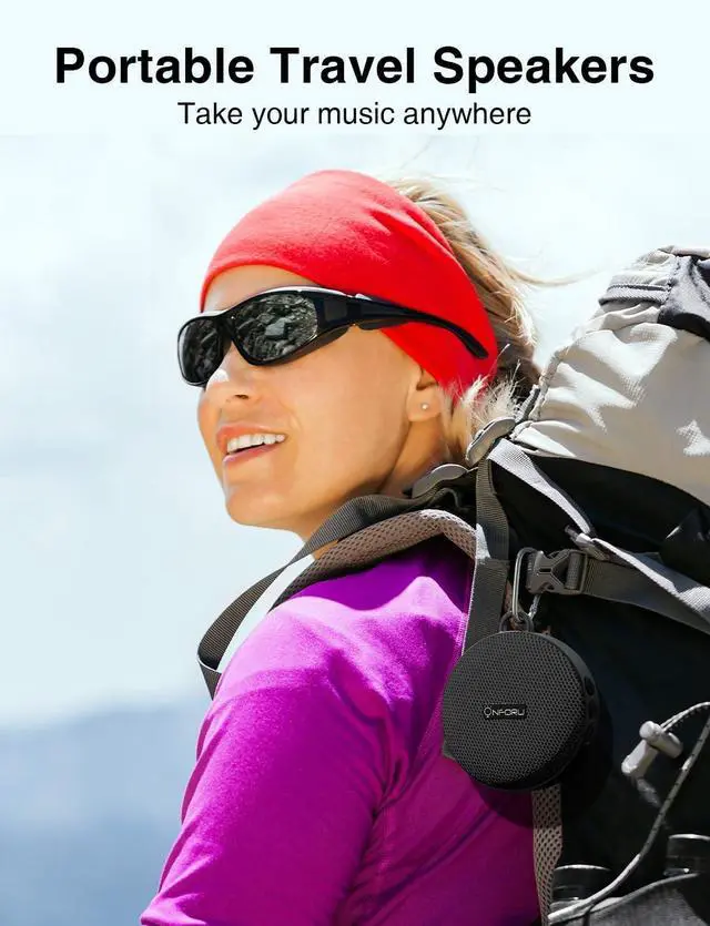 Alt view image 4 of 7 - Onforu Portable Bluetooth Speaker for Bike, IP65 Waterproof Mini Outdoor Shower Travel Speakers, Bike Accessories Wireless Bicycle Speaker with Loud Sound for Riding, Ideal Gift