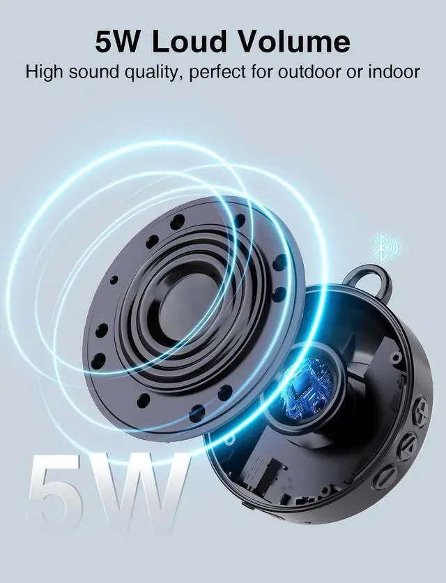 Alt view image 7 of 7 - Onforu Portable Bluetooth Speaker for Bike, IP65 Waterproof Mini Outdoor Shower Travel Speakers, Bike Accessories Wireless Bicycle Speaker with Loud Sound for Riding, Ideal Gift