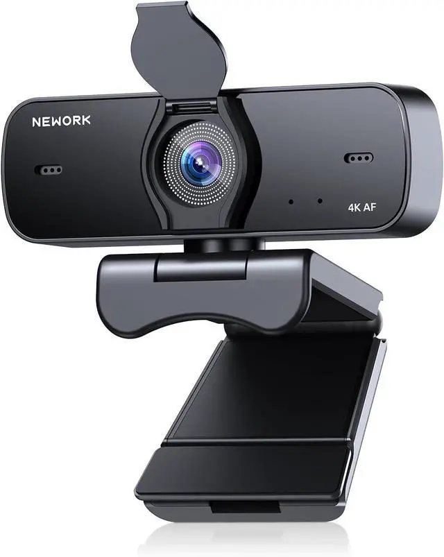 Main image of 4K Webcam for PC with Sony Sensor, Auto Focus & Privacy Cover, Ultra HD 4K Streaming Camera, 2 Noise-Cancelling Mics, USB Plug & Play, 77° FOV, Web Camera for Zoom, Skype, Teams, Video Calling