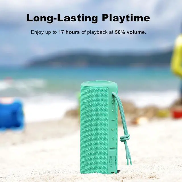 Alt view image 4 of 7 - MIATONE Boombox Portable Bluetooth Speaker Gifts for Her Him Women Men - Green