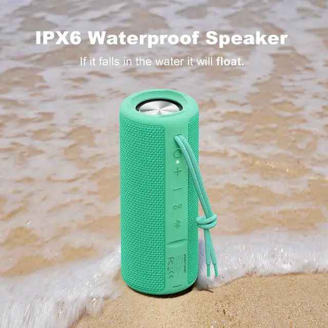 Alt view image 5 of 7 - MIATONE Boombox Portable Bluetooth Speaker Gifts for Her Him Women Men - Green