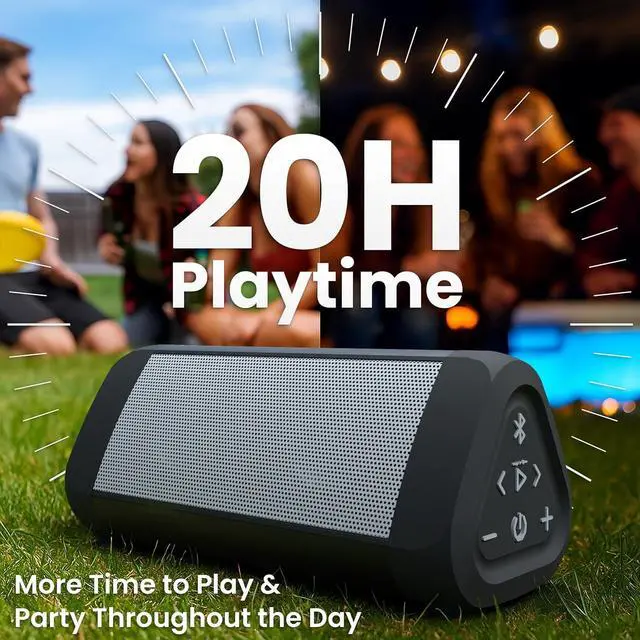 Alt view image 2 of 7 - OontZ Ultra Portable Bluetooth Speaker 5.0 - IPX7 Waterproof, 14W Enhanced Sound, 20-Hr Battery, 100ft Wireless Range, Deep Bass and Clear Audio, Durable Shower Speaker for Pool or Beach (White)