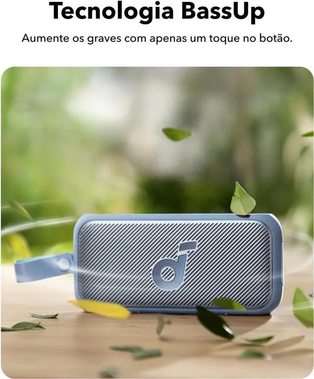 Alt view image 4 of 7 - Soundcore Motion 300 by Anker, Bluetooth Speaker, Wireless Hi-Res Portable Speaker, IPX7 Waterproof, BassUp, Bluetooth 5.3, 30W Stereo Sound, 13H Playtime for Home, Shower, Outdoor, and Travel - Blue