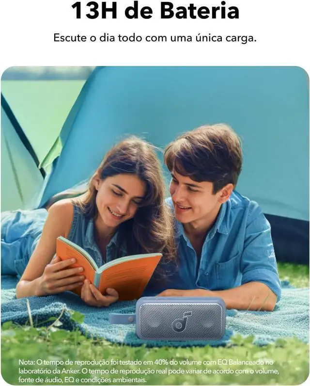 Alt view image 6 of 7 - Soundcore Motion 300 by Anker, Bluetooth Speaker, Wireless Hi-Res Portable Speaker, IPX7 Waterproof, BassUp, Bluetooth 5.3, 30W Stereo Sound, 13H Playtime for Home, Shower, Outdoor, and Travel - Blue
