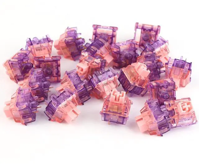 Alt view image 5 of 6 - EPOMAKER Flamingo 35 Pieces 47gf Linear Mechanical Keyboard Switches Set, 35gf Initial Force Factory Lubed Switch with POM Stem, Dual Spring, PC Housing for Gaming DIY Keyboard