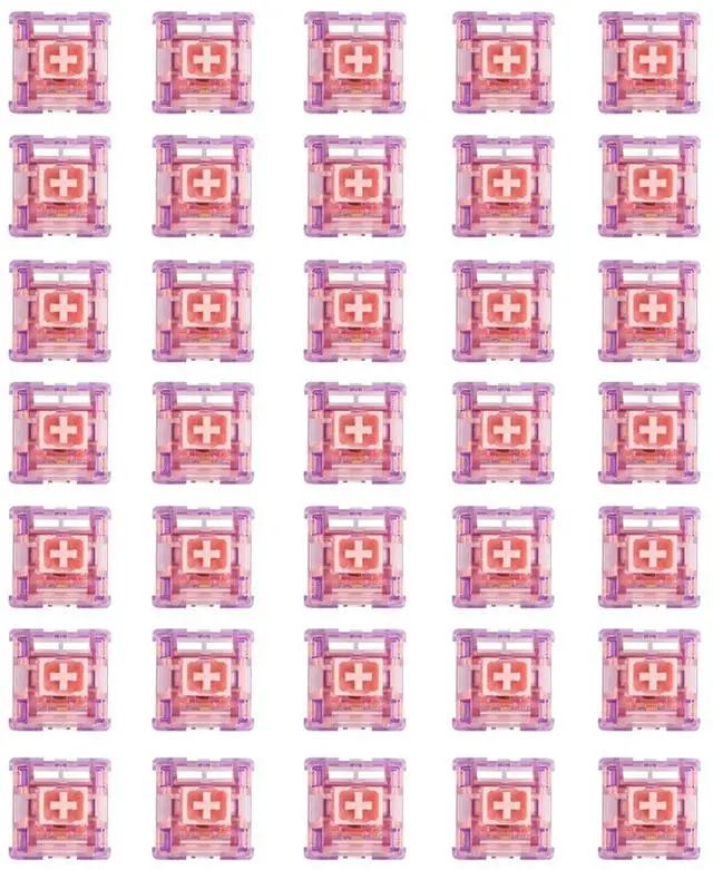 Alt view image 6 of 6 - EPOMAKER Flamingo 35 Pieces 47gf Linear Mechanical Keyboard Switches Set, 35gf Initial Force Factory Lubed Switch with POM Stem, Dual Spring, PC Housing for Gaming DIY Keyboard