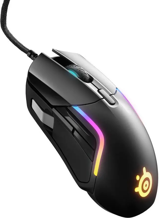 Main image of SteelSeries Rival 5 Gaming Mouse with PrismSync RGB Lighting and 9 Programmable Buttons  FPS, MOBA, MMO, Battle Royale  18,000 CPI TrueMove Air Optical Sensor - Black