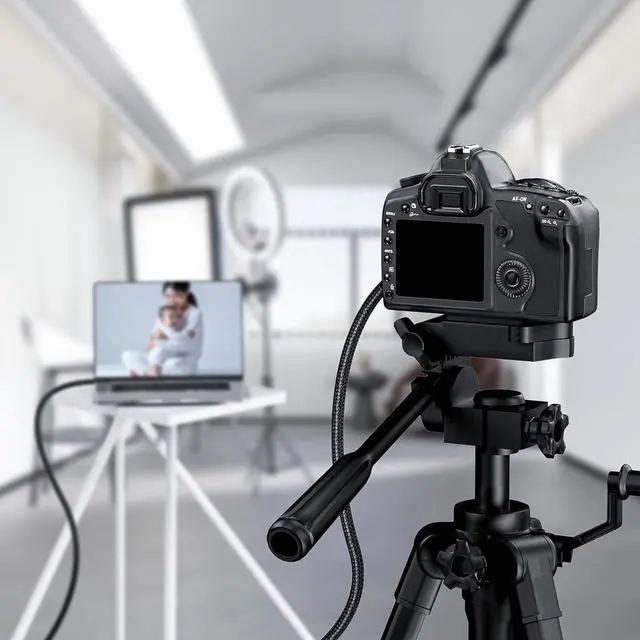 Alt view image 7 of 7 - 15FT Right Angle USB C Cable, 60W Extra Long Charging Cord Nylon Braided USB C Charger Cable for iPhone 16/15 Pro Max, iPad/MacBook, Galaxy S20, Pixel, Switch, Camera