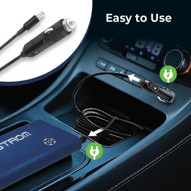 Alt view image 3 of 7 - Car Charger for Pilot-12 Lite, Pilot-24 Lite and Pilot Flex, Cigarette Lighter Adapter, Car Power Inverter CPAP Supplies for CPAP Battery