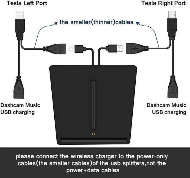 Alt view image 4 of 7 - VXDAS Wireless Charger, Dual 10W QI Wireless Phone Charging Pad M3 Car Center Console for Tesla Model 3 Accessories Panel with 7pcs Custom Cup Mat Center Console Liner mat-Upgrade