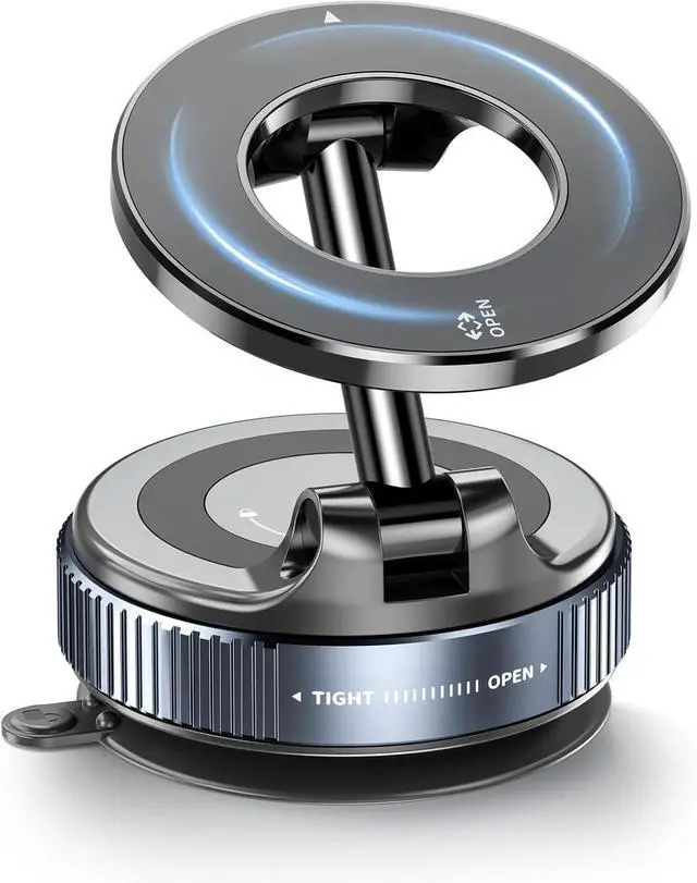 Main image of Strong Magnetic Car Phone Holder for Magsafe Suction Cup Phone Mount, [89+LBS Strongest Suction & 2800gf Strongest Magnetic] Vacuum Suction Cup Phone Mount Adjustable Swivel Lock, for Car/Gym/Mirror