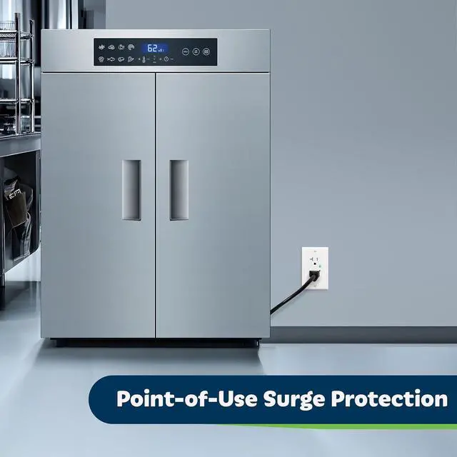 Alt view image 6 of 7 - TOPGREENER Decorator Receptacle Outlet w/Surge Protector and Grounding Indicator, Child Safe, Tamper-Resistant, Self-Grounding, 1500 Joules, 2-Pole, 20A 125V, UL Listed, TGTRSS220R, White