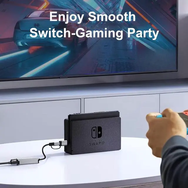 Alt view image 5 of 7 - USB C to Ethernet Adapter 2.5Gbps, USB 3.0 to Ethernet Adapter 2-in-1, ethernet to USB-A & USBC Device (Thunderbolt 4/3), 2500/1000/100Mbps RJ45 Network for Laptop, MacBook/iPad/XPS/Windows