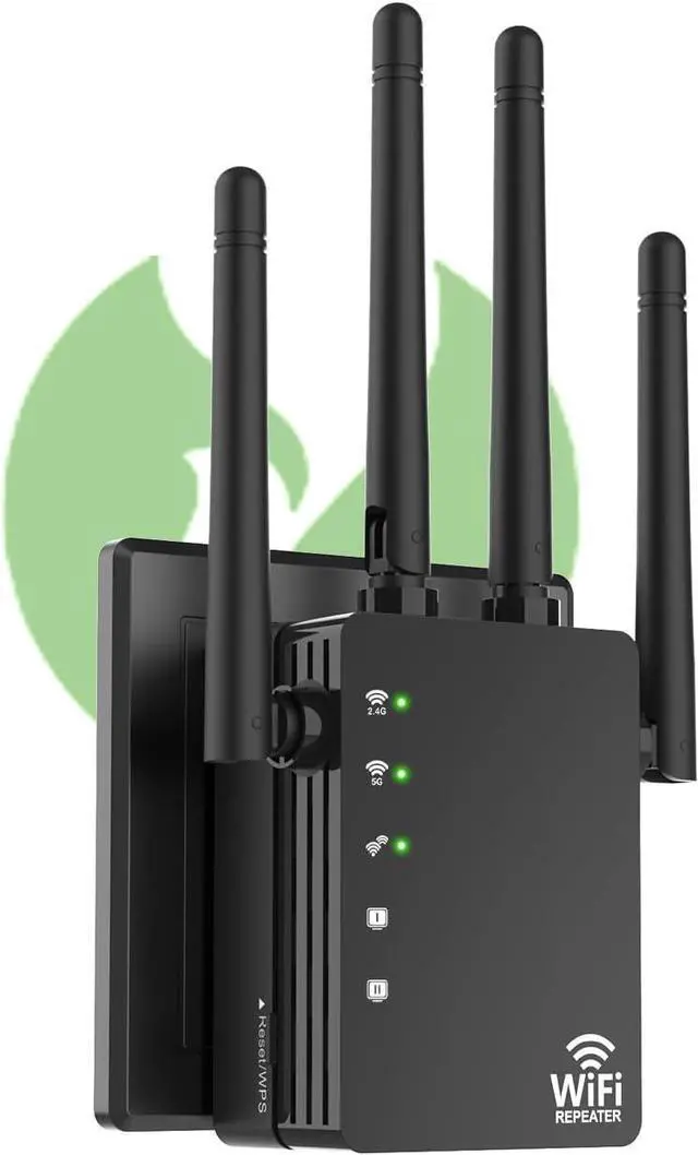 Main image of WiFi Extender Signal Booster for Home, WiFi Extender, Long Range up to 12880 Sq Ft and 105 Devices, Internet Extender WiFi Booster, WiFi Repeater with Ethernet Port, Signal Booster(Black)