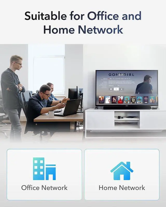 Alt view image 5 of 7 - Cudy GS108D 8 Port Gigabit Ethernet Network Switch,Ethernet Splitter - Desktop, Fanless, Traffic Optimization, Plug and Play