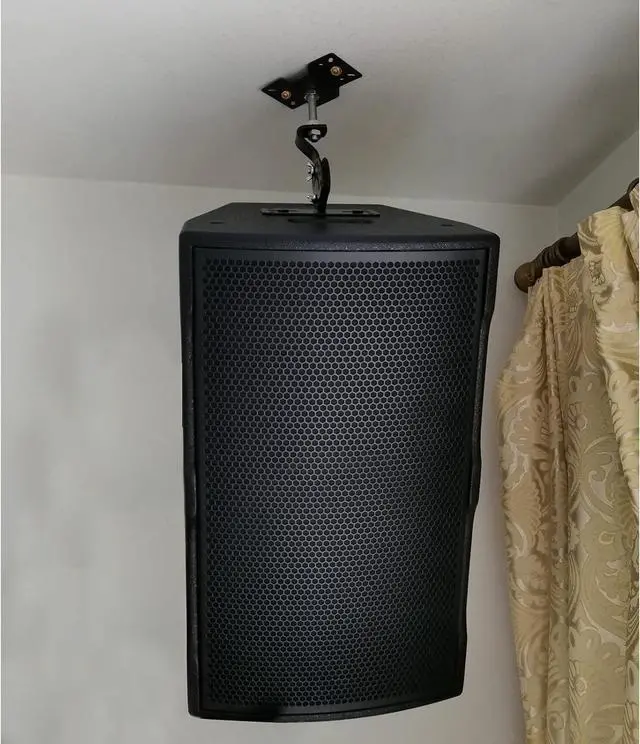 Alt view image 4 of 6 - Ceiling Speaker Mount,Swivel & Tilt, Speaker Ceiling Mount Bracket Compatible with Most 8" 10" 12" 15" Speakers,Hold up to 100lbs,SPS-506D (2 Packs Black)