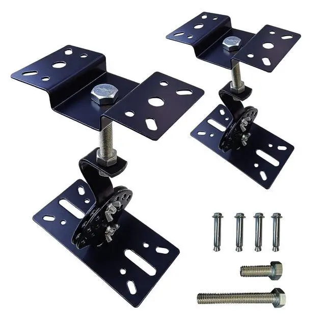 Main image of SPS-506B Ceiling Speaker Mounts Wall Mount, Horizontal 360 Degree Total Adjustment, Hold up to 90lbs, Stainless Steel, Ceiling Mounting Bracket for Large Surrounding Sound Speakers(2 Packs Black)