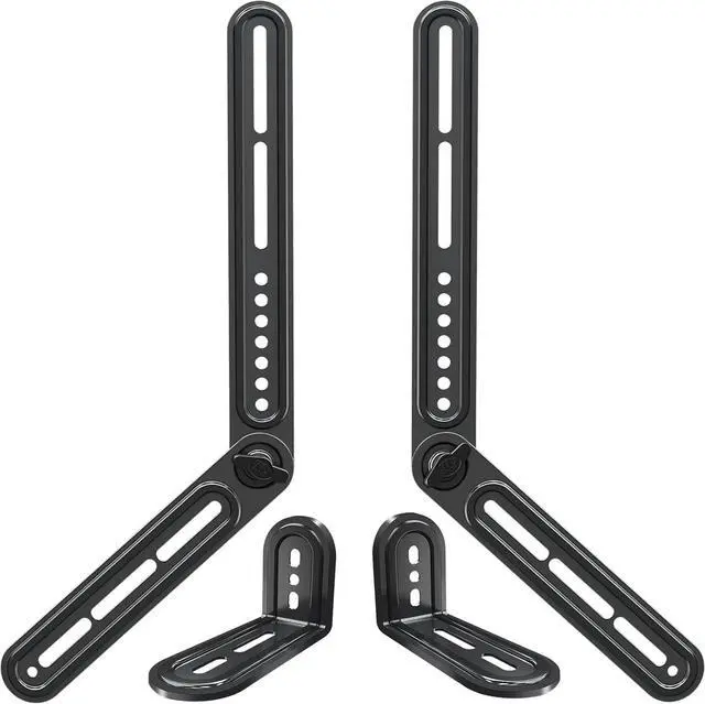 Main image of Mounting Dream Soundbar Mount Bracket for Mounting Above or Under TV Fits Most of Sound Bars Up to 15 Lbs, with Detachable Long Extension Plates MD5420
