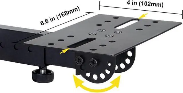 Alt view image 4 of 6 - SPS-508 Speaker Wall Mount Stand, Rotatable Angle, Adjustable Swivel Tilt Speaker Mount Bracket, Home Surround Sound System 100 lbs Capacity (2 Packs, Black)